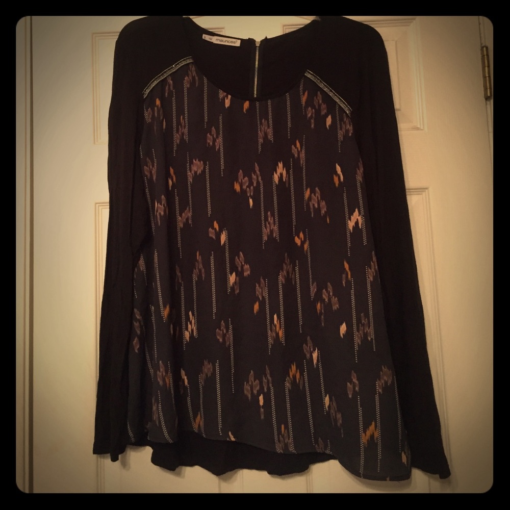 Embellished black tunic