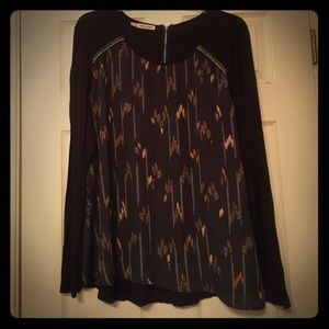 Embellished black tunic