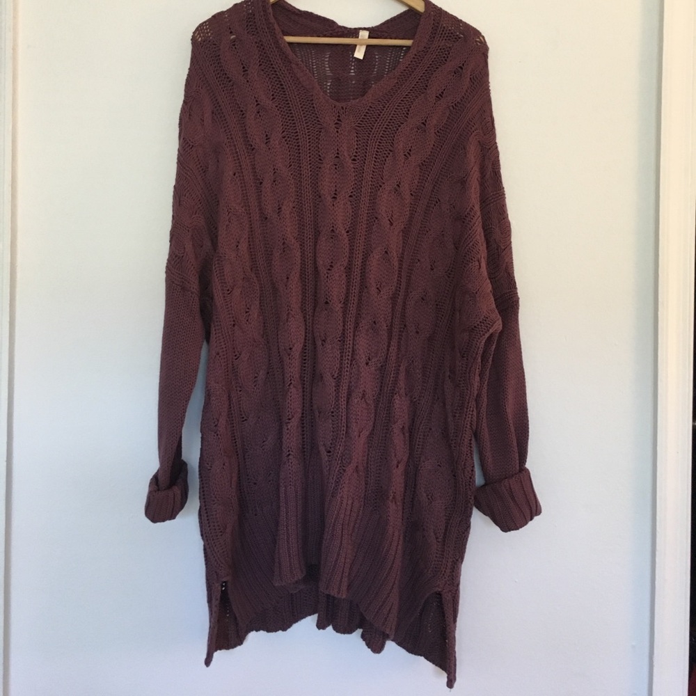 Mauve knit sweater