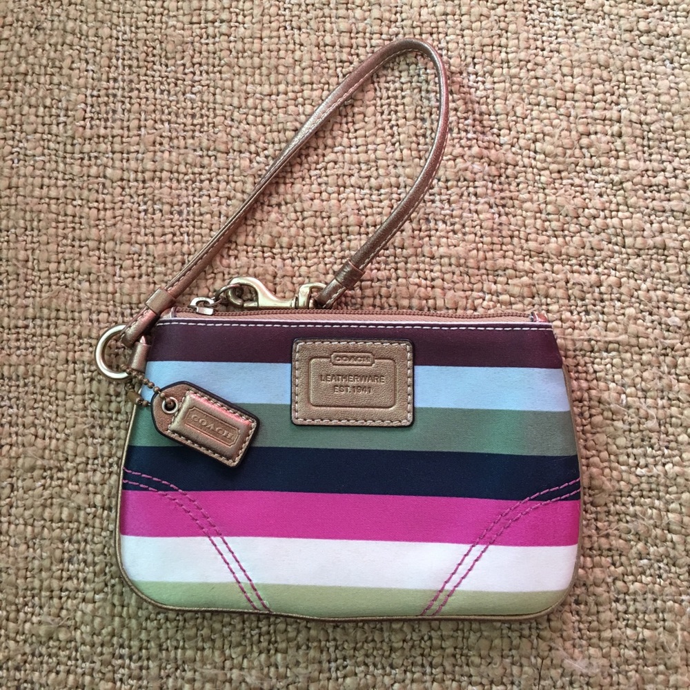 SOLD Beautiful Coach Wristlet