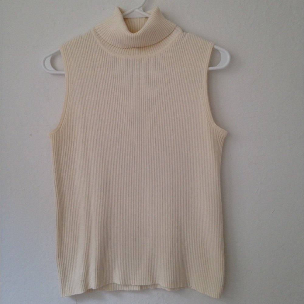 JOSEPHINE CHAUS sleeveless turtleneck