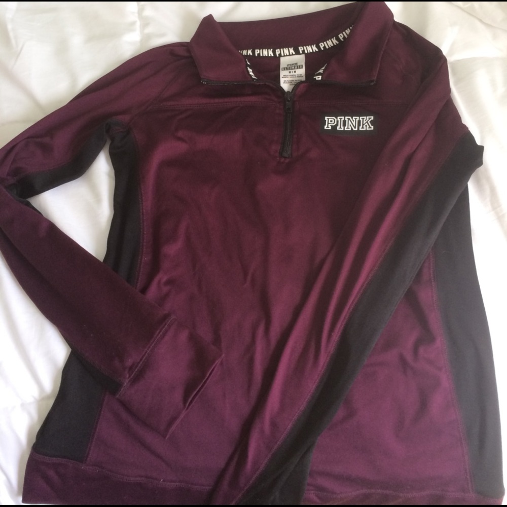 Victoria's Secret pink quarter zip