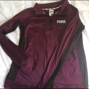 Victoria's Secret pink quarter zip