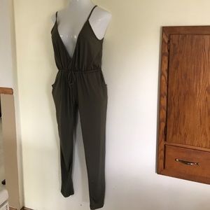 Price Drop ⬇️ Olive Green- Body suit  - Open Back