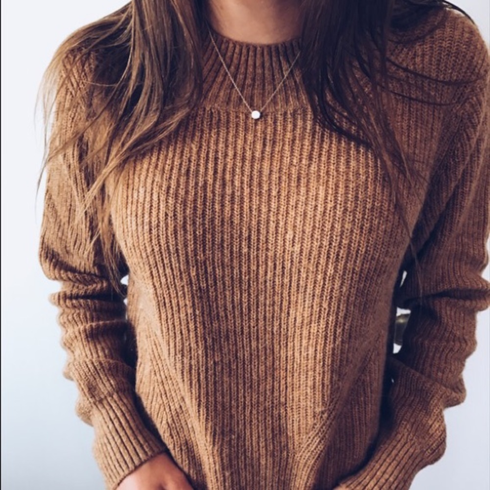 Knitted Chestnut Sweater