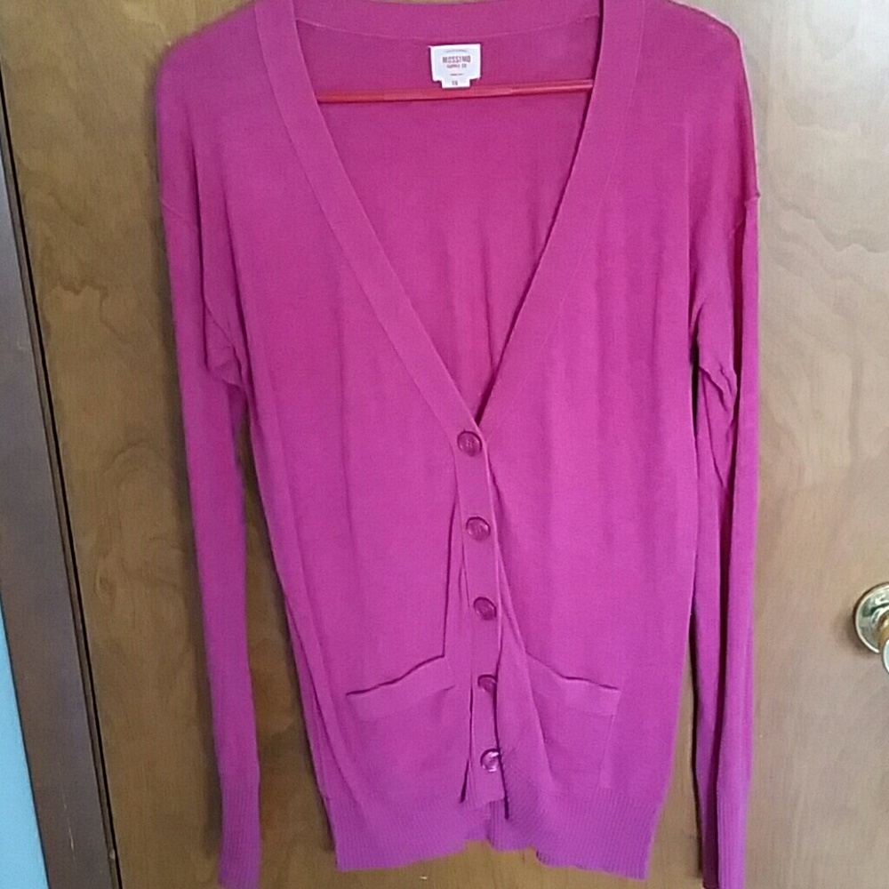Pink cardigan