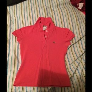 Pink Lacoste Shirt