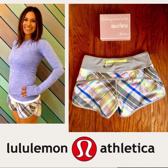 lululemon athletica Pants - Rare Lululemon Reflective Ambient Grey Speed Short