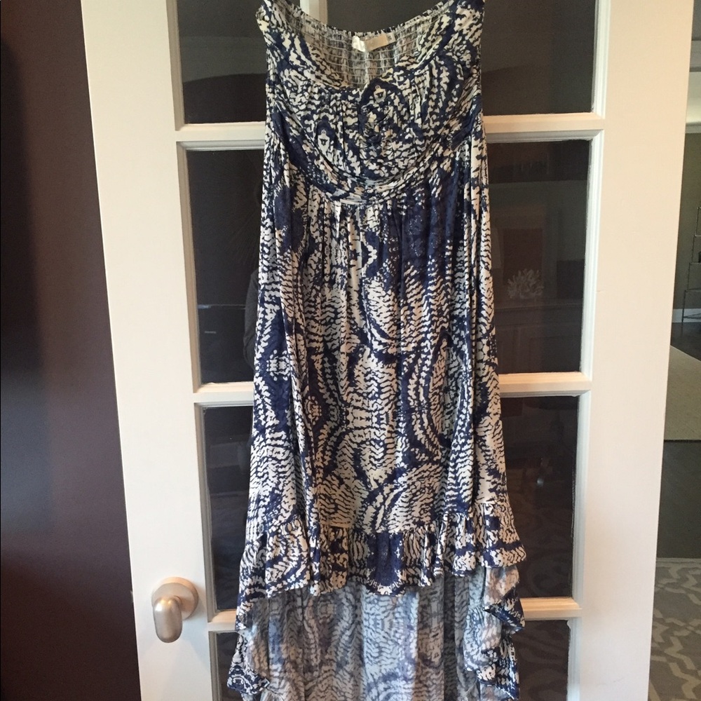 LF Stores. Strapless High Low Maxi Dress