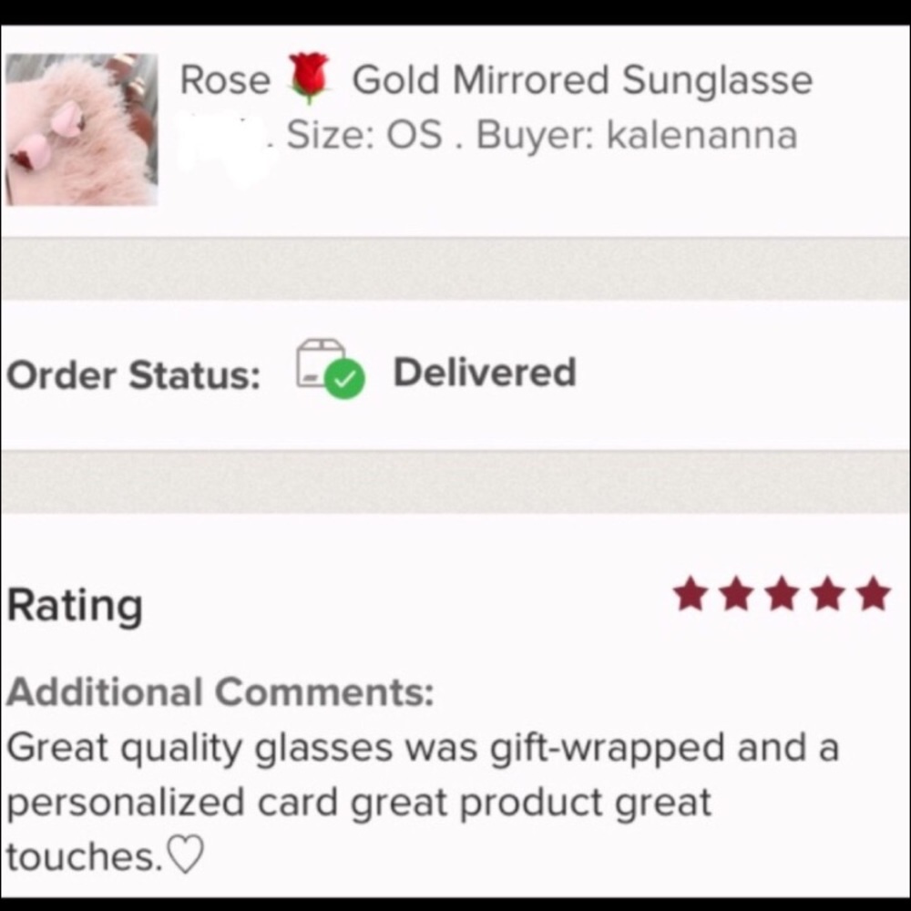 Rose Gold Mirrored Sunglasses - Picture 3 of 7