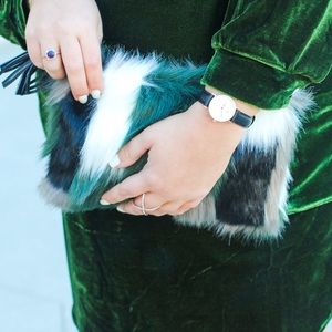 Vera Bradley Bags - Vera Bradley Faux Fur Clutch! Vera Bradley Bags - Vera Bradley Faux Fur Clutch!