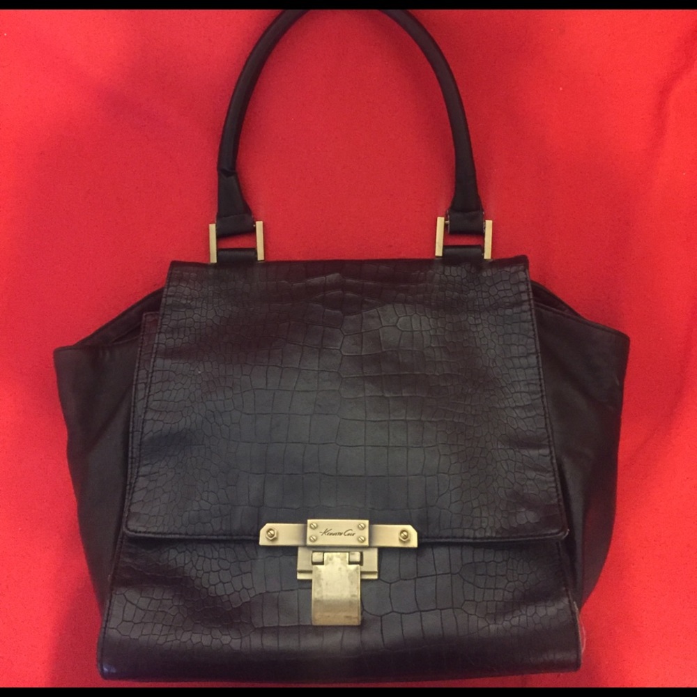 Kenneth Cole New York Animal pattern leather bag