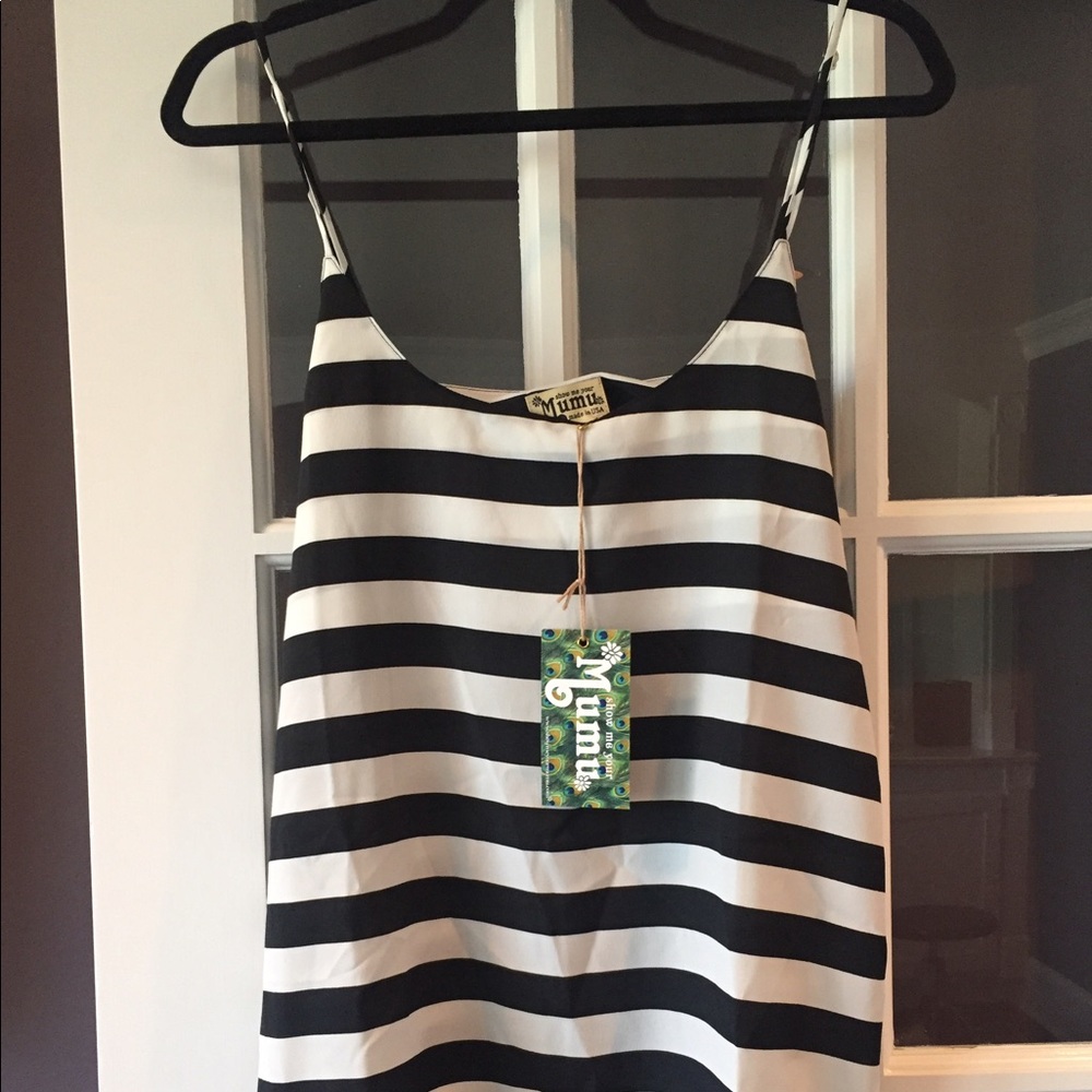 Show Me Your MuMu Striped Slip Dreess