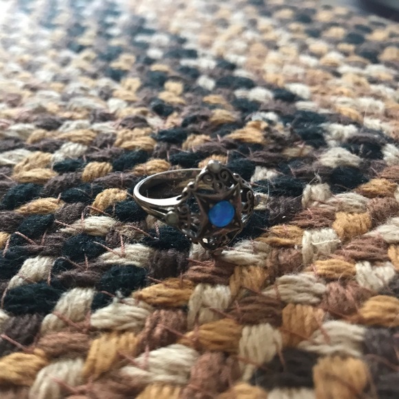 Sterling fire Opal ring. Size 6. - Picture 1 of 2
