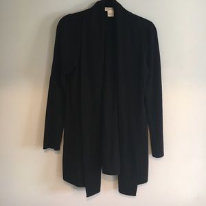 Black Marino Wool Sweater.