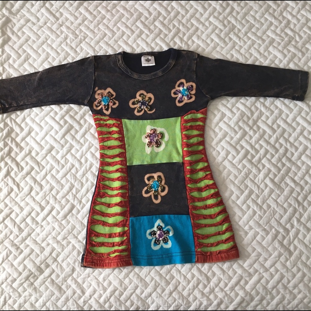 Vision of Tibet Girls Shirt Dress