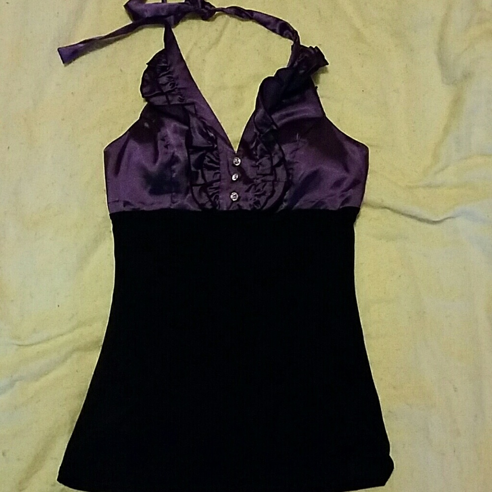 Ruffle halter top