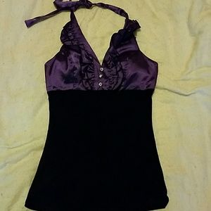 Ruffle halter top