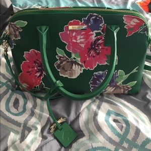 Kate Spade Cedar Street green floral bag