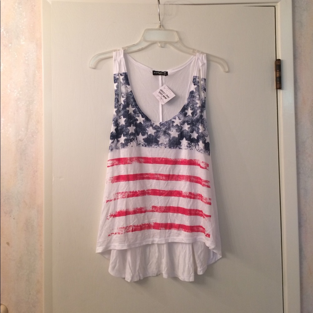 🆕 🇺🇸 American Flag Racerback Tank Top - Picture 2 of 4