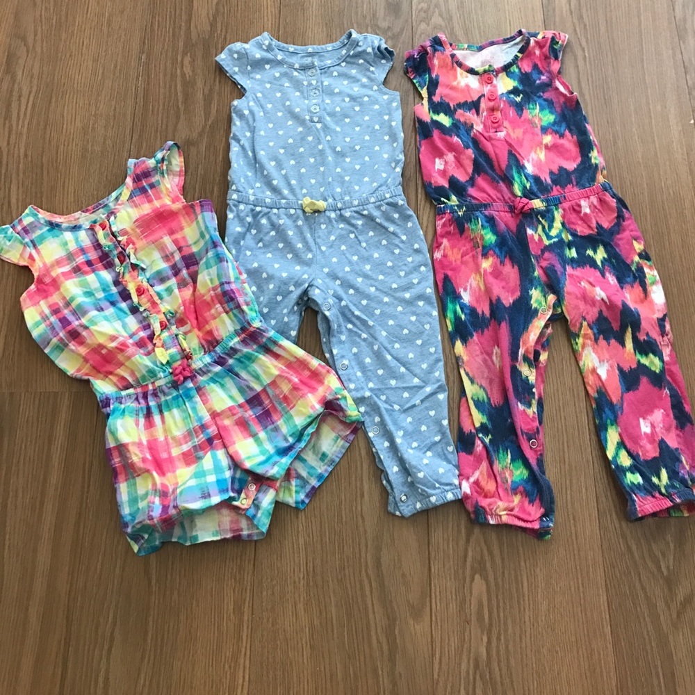 2T girl rompers