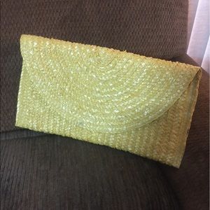 Shiraleah woven clutch