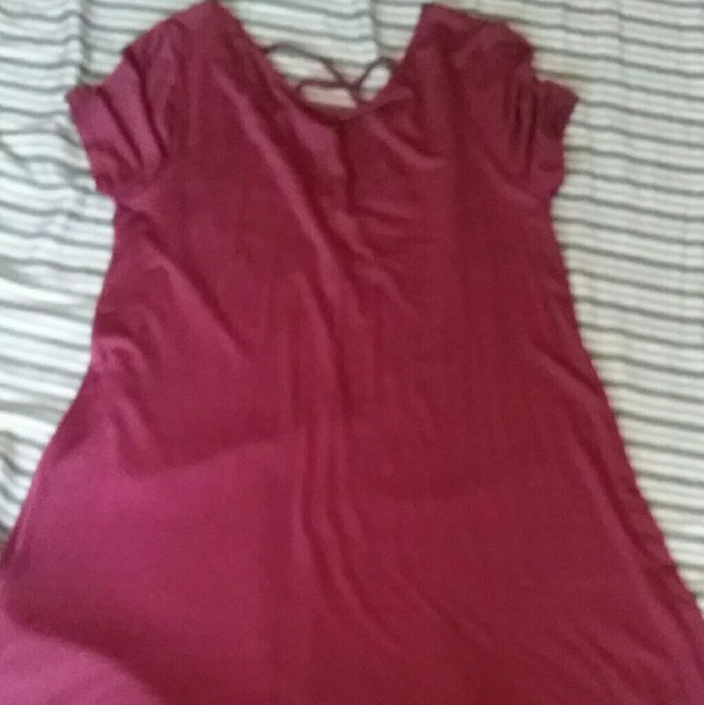 Mossimo Small Burgundy flowy dress