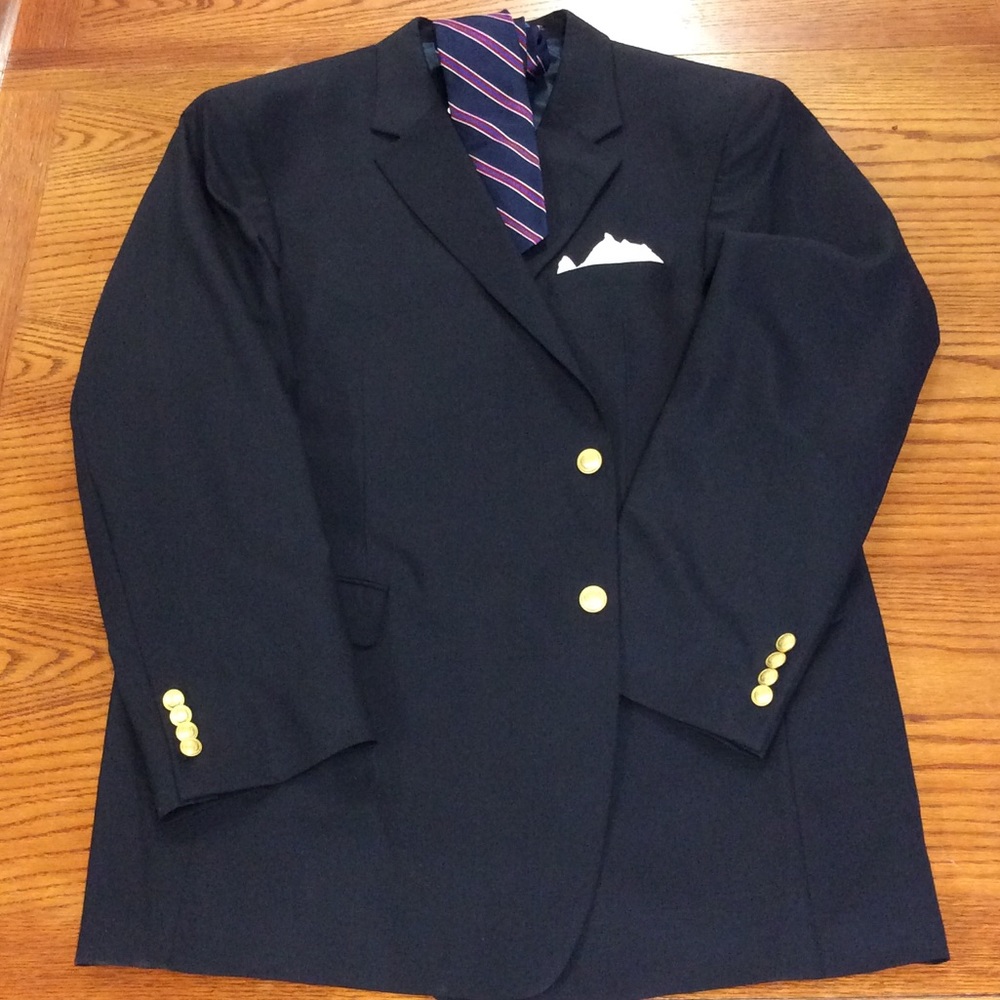 Jos A Banks Navy Blazer, LIKE NEW!