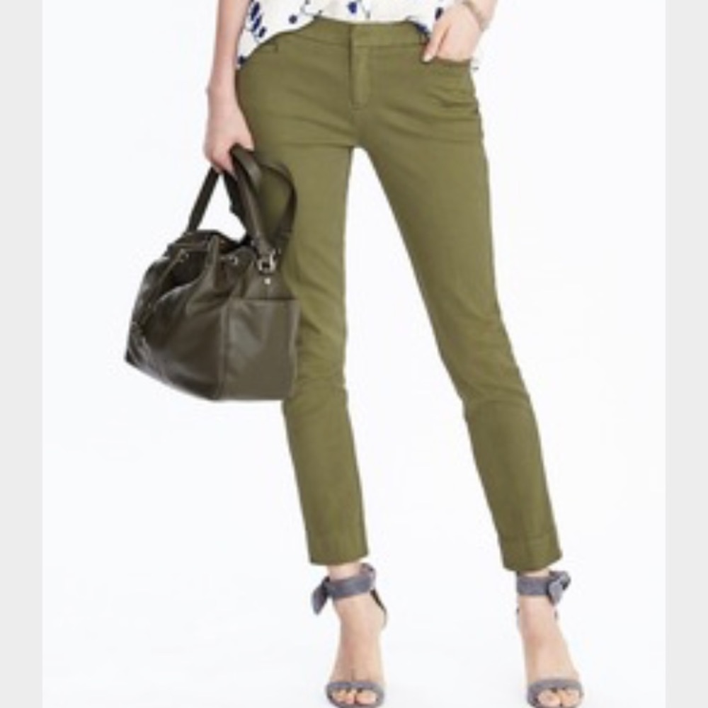 Banana Republic Sloan fit garment dyed pants