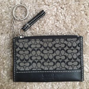 Coach keychain wallet pouch