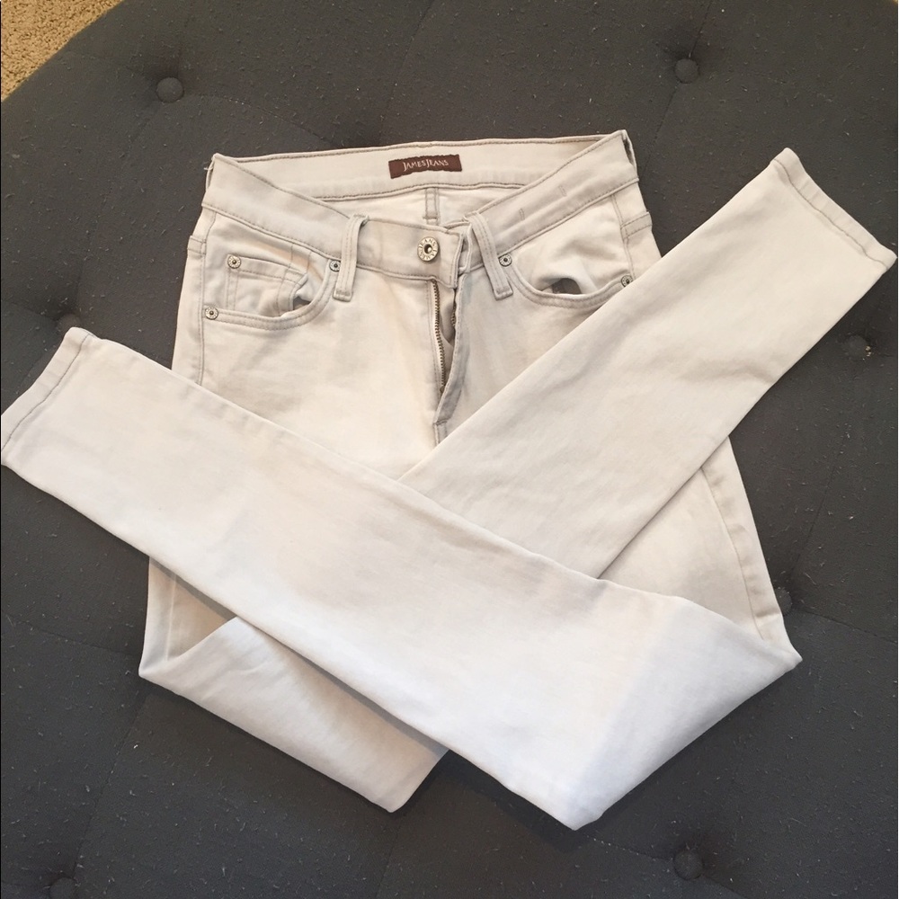 James Jeans light grey skinny jeans, 28