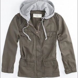 Pacsun Army Green Utility Jacket with Hood