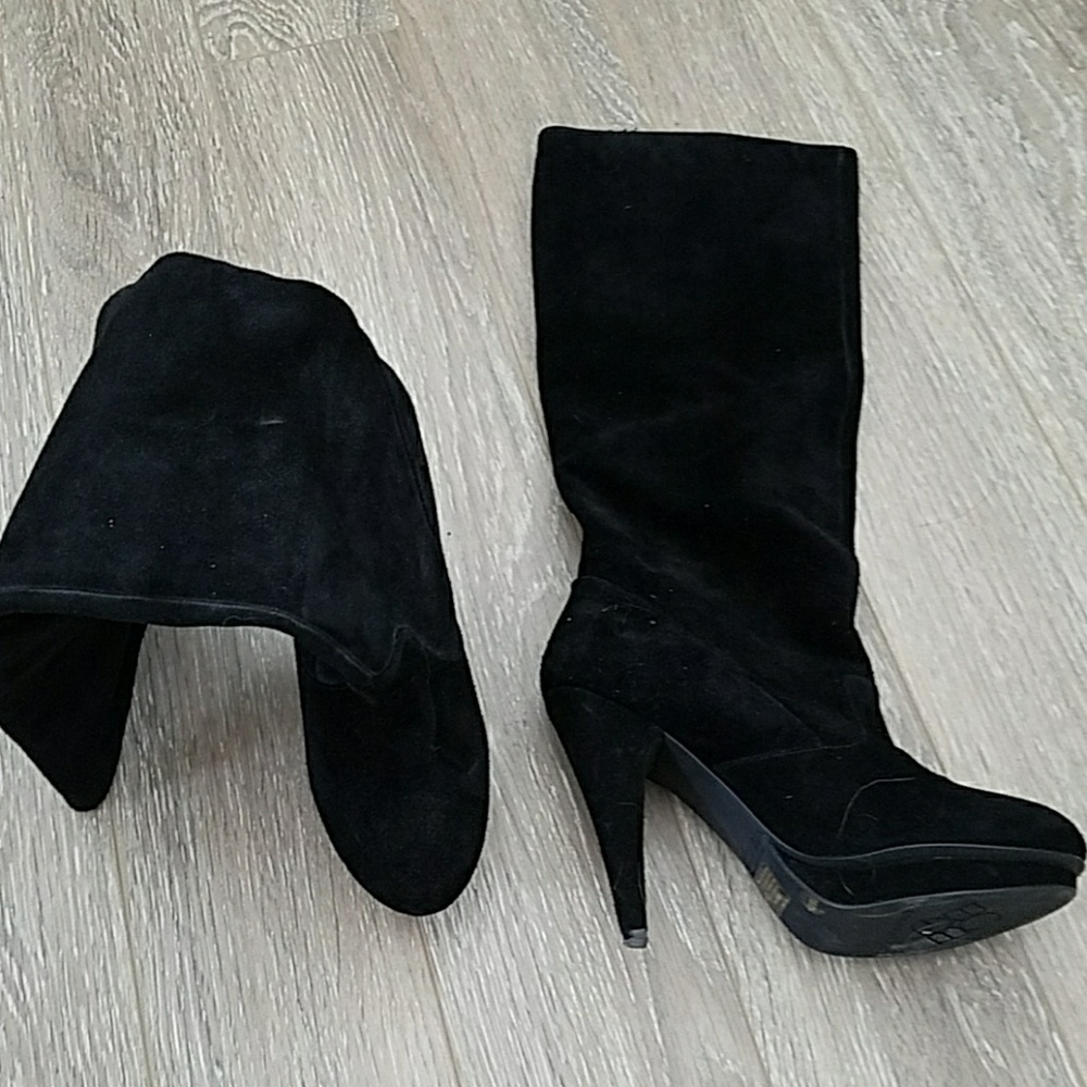 Black Suede Boot