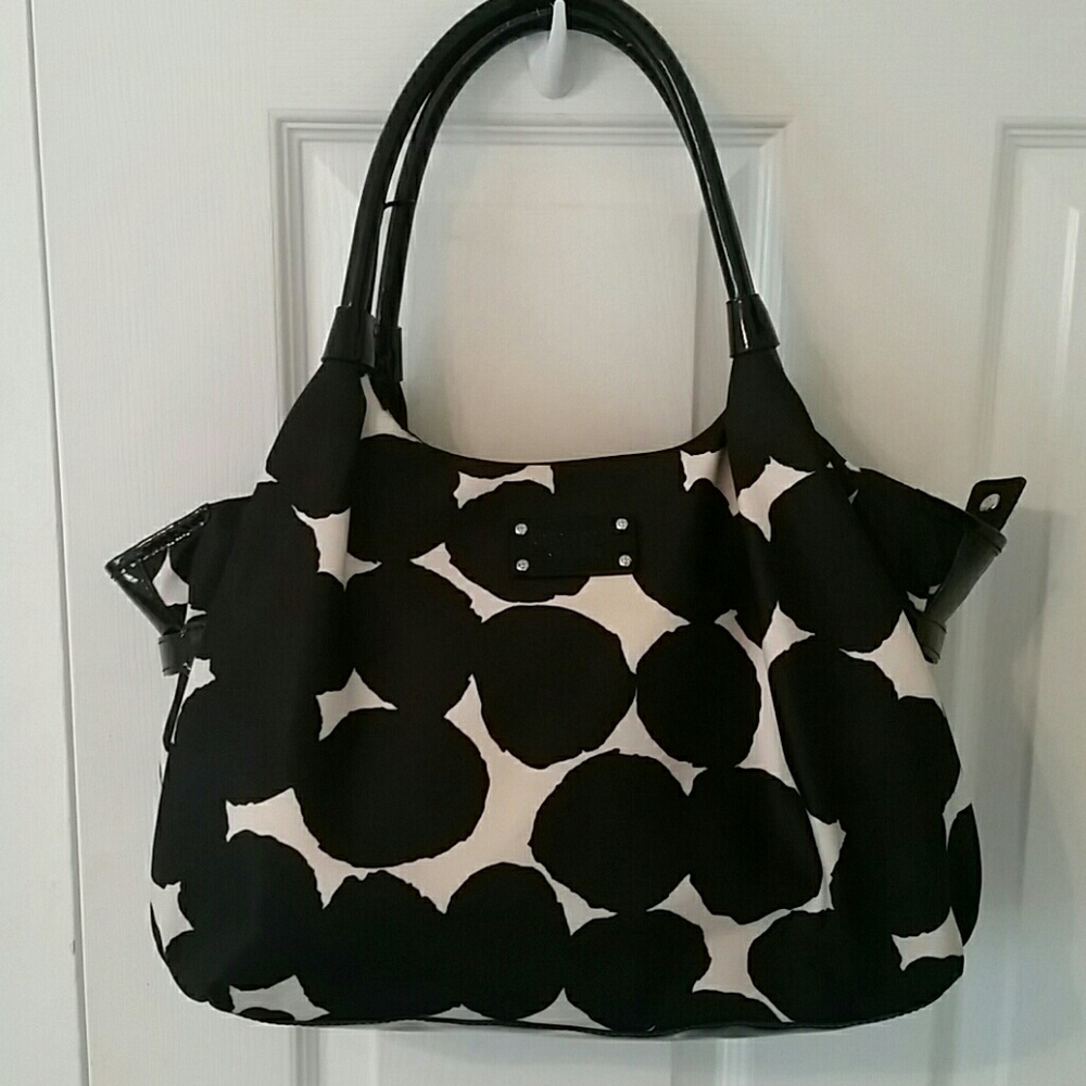 Kate Spade Black and Cream Handbag