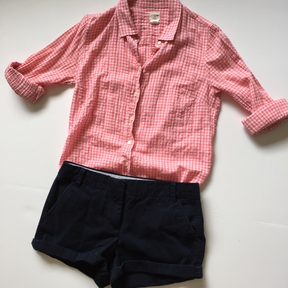 J. Crew Factory Gingham shirt - Picture 1 of 4