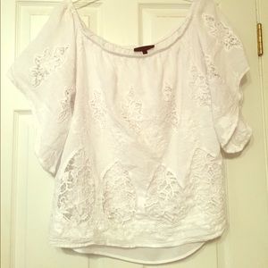Off Shoulder Lace Peasant Blouse 14/16