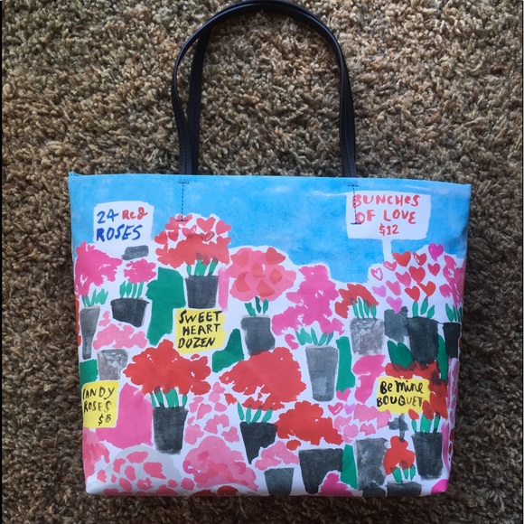 Kate Spade Be Mine zipper tote NWT - Picture 2 of 7