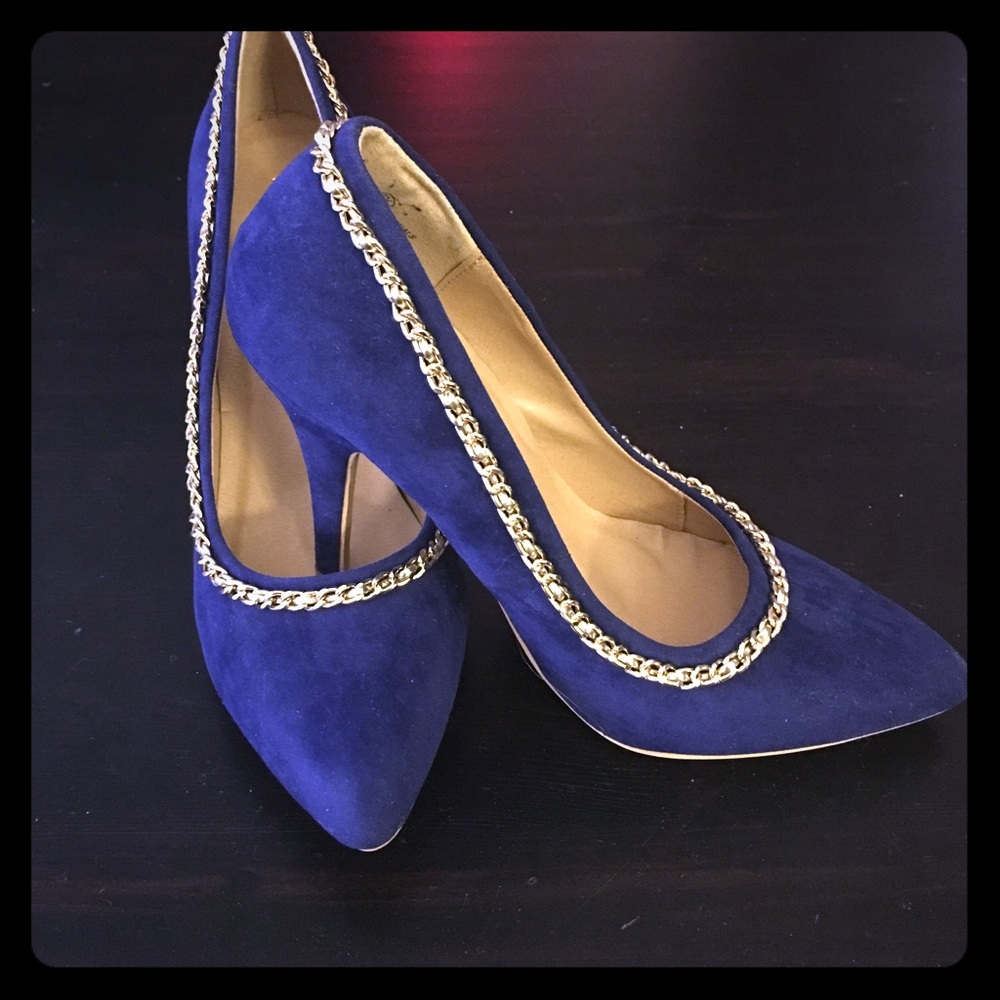 6.5 LILIANA BLUE VELVET STILETTOS 👠
