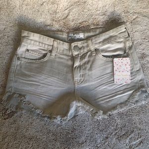 Free people denim shorts
