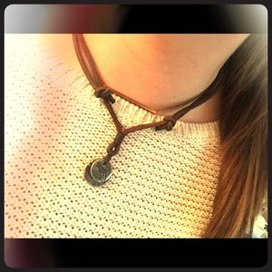 Leather Abercrombie and Fitch Necklace