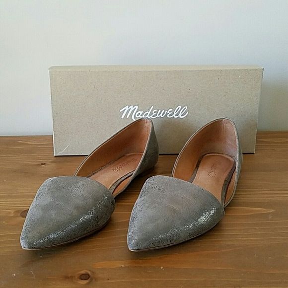 Madewell Shoes - EUC Lydia d'Orsay Metallic Flats