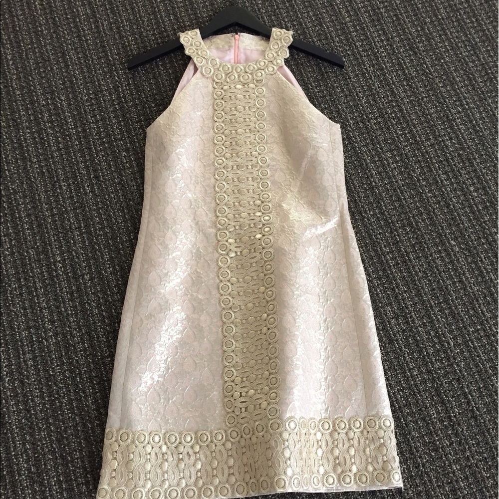 Michael Kors Gold & Light Pink Dress