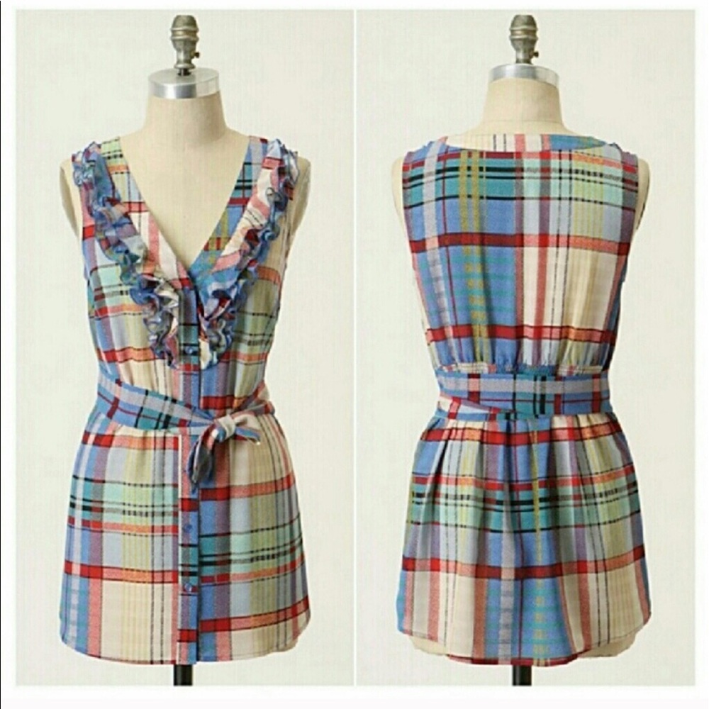 Anthropology top with sash