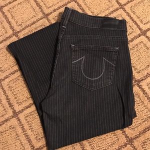 Skinny pinstripe True Religion Pants size 29