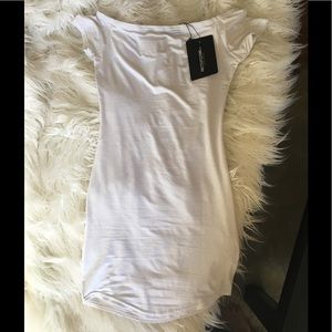 PRETTYLITTLETHING white off the shoulder dress
