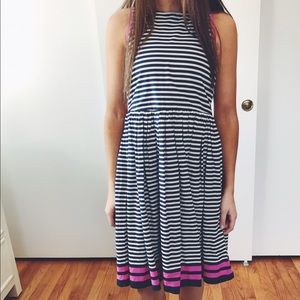 Pink and navy dress