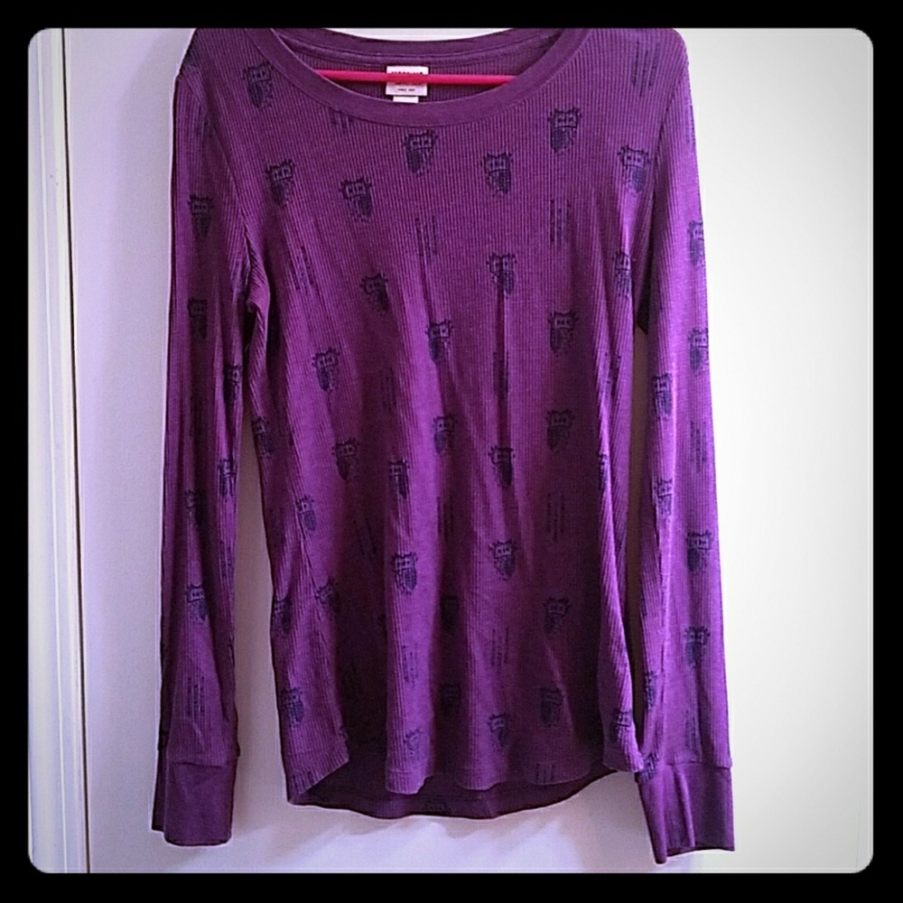Cute owl thermal top from Target