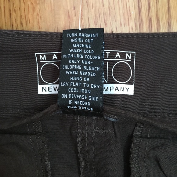 Manhattan Chino Capris in Chocolate Brown size 10 - Picture 5 of 8
