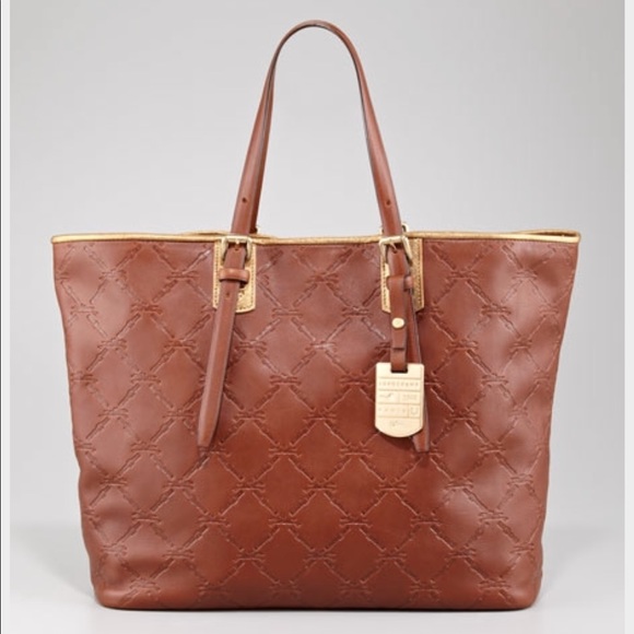 Longchamp Handbags - Longchamp
LM Cuir Large Tote Bag, Oak Brown