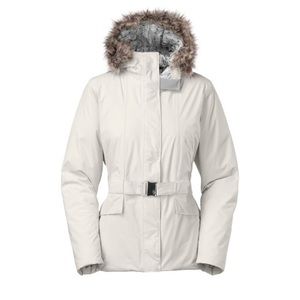 NorthFace Off-white Dunagiri Ski Coat with Belt